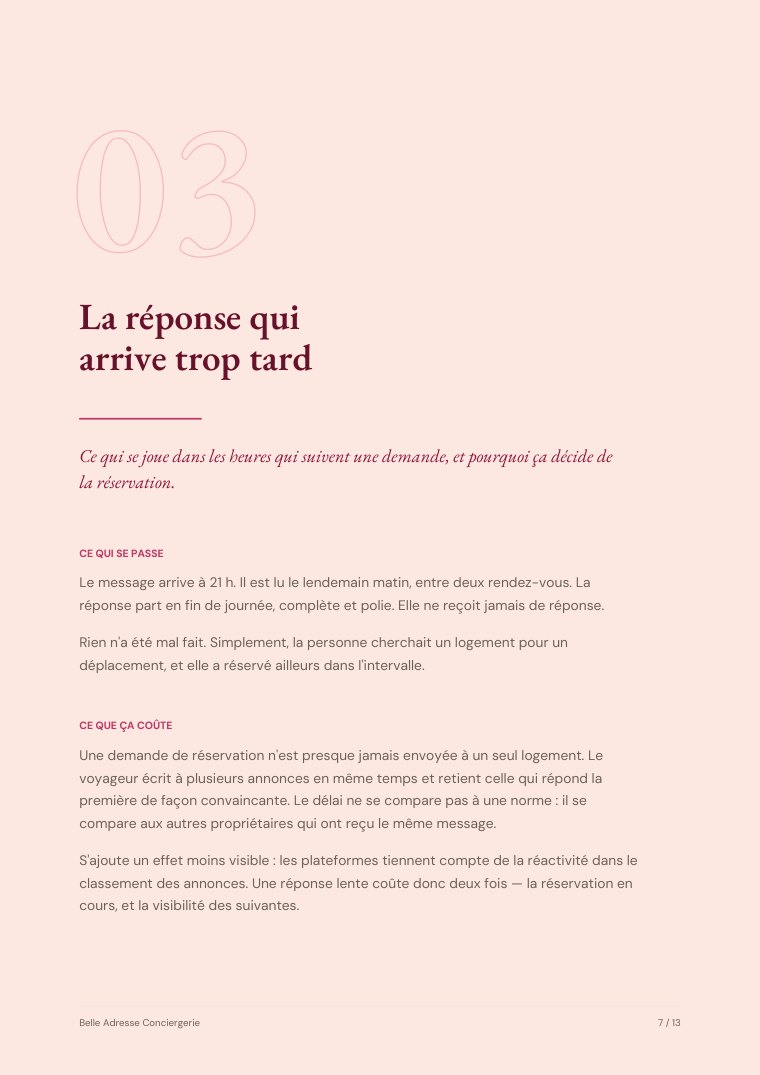 Chapitre 03 : répondre à temps